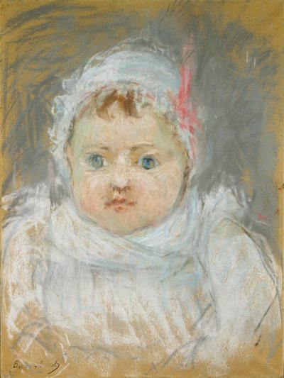 Blanche Pontillon as a Baby, 1872 by Berthe Morisot